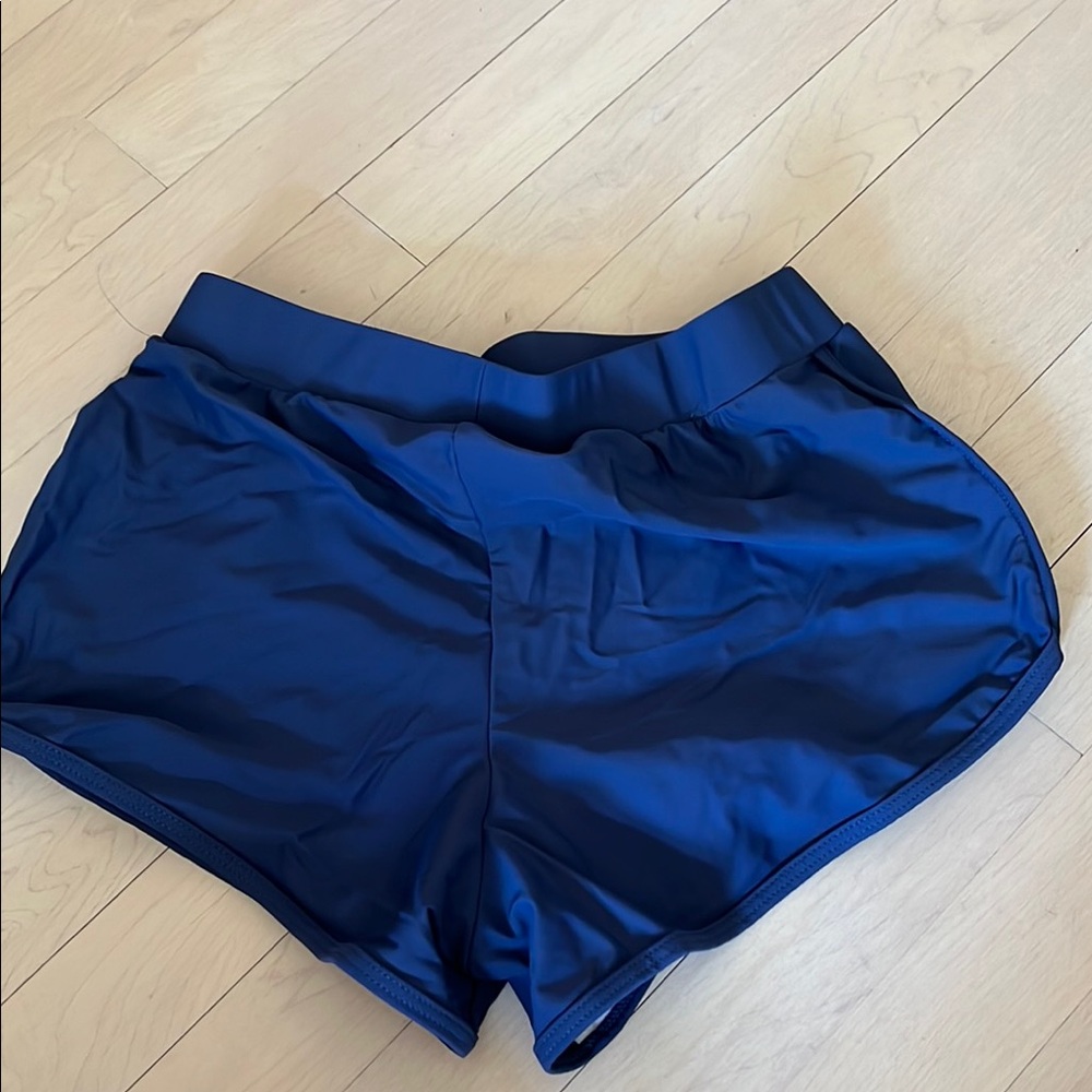 Women's Navy Blue Swim Shorts